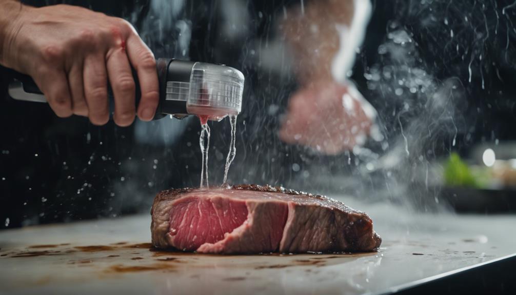 cooking meat in water