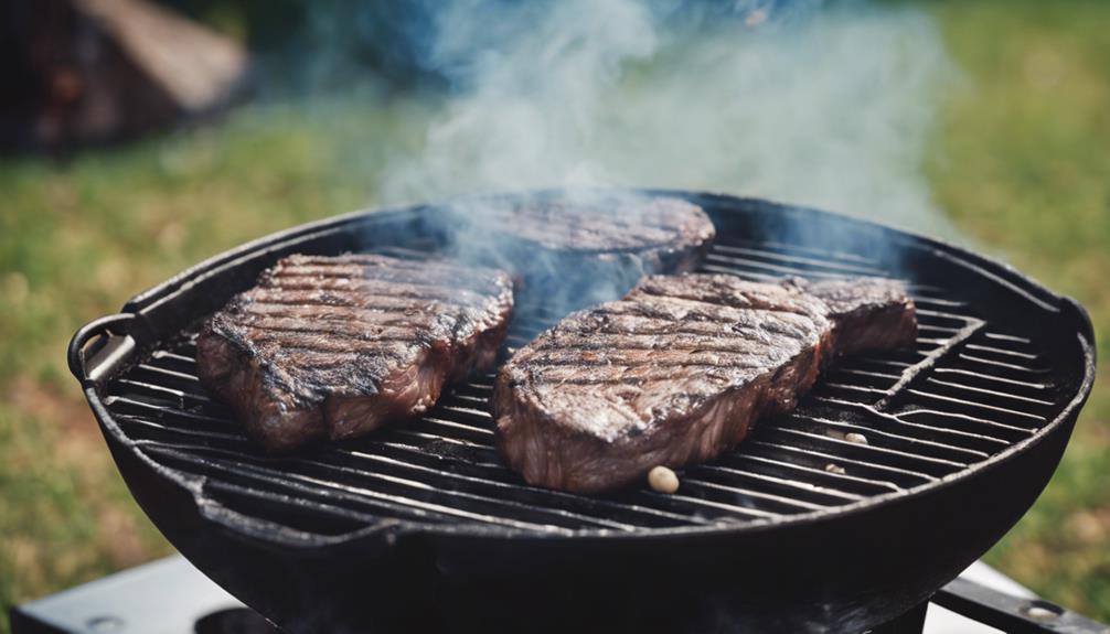 grill with charcoal flavor