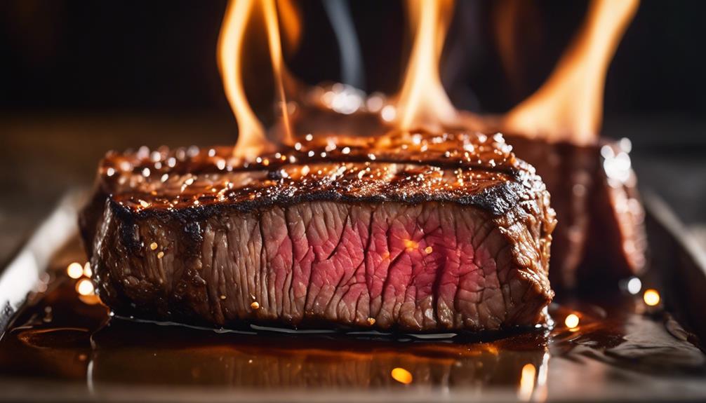 heat the steak properly