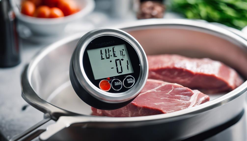 monitor cooking temperatures carefully