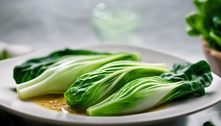 Sous Vide Bok Choy With Ginger Sesame Dressing