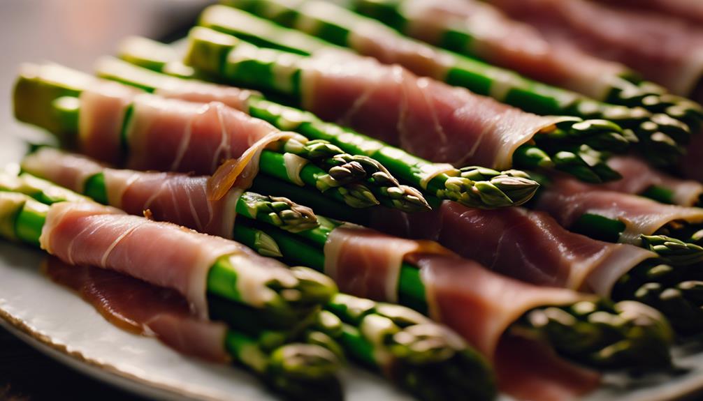 asparagus wrapped in prosciutto