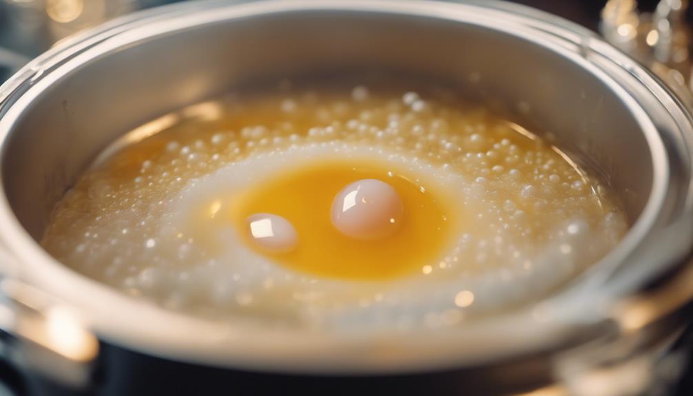 beef broth and eggs