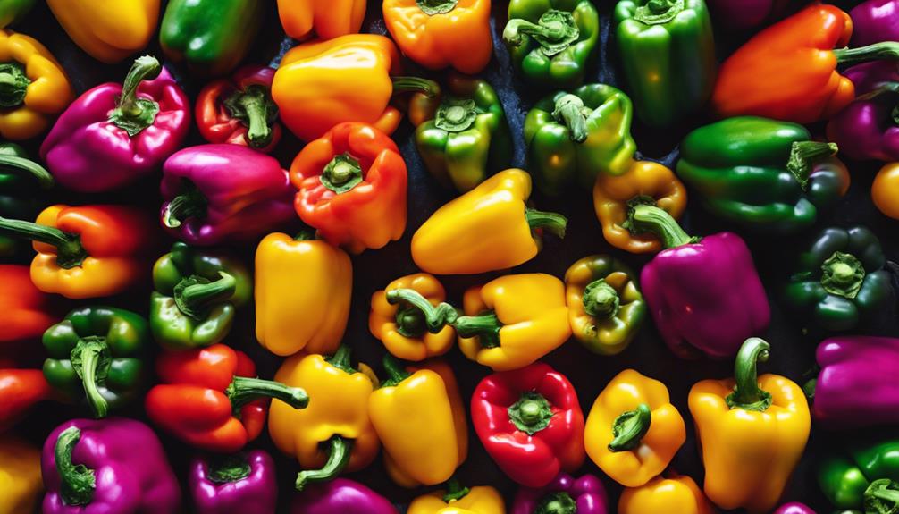 bell peppers rainbow colors