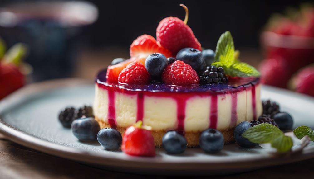 cheesecake with unique flavors