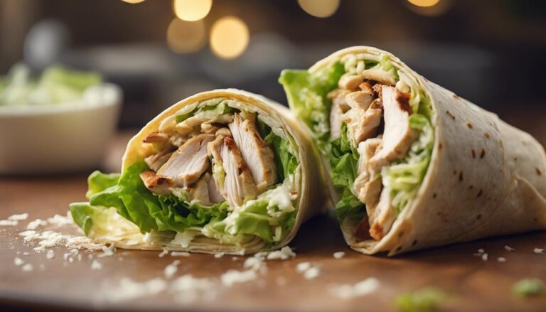 Pollotarian Chicken Caesar Wrap