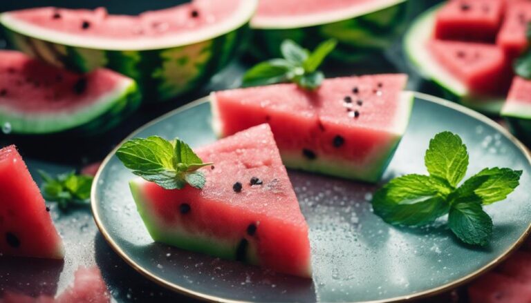 Cooling Sous Vide Melon Bites With Mint for Pitta