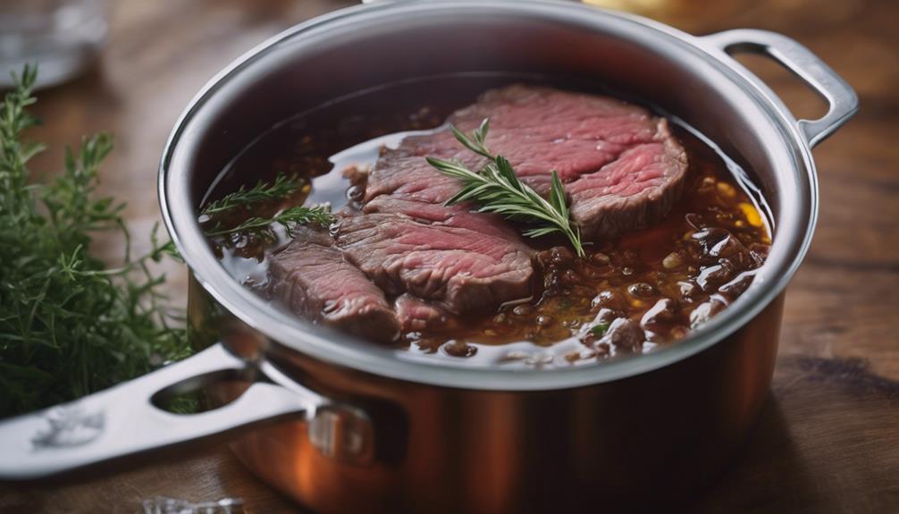 clarifying the beef broth