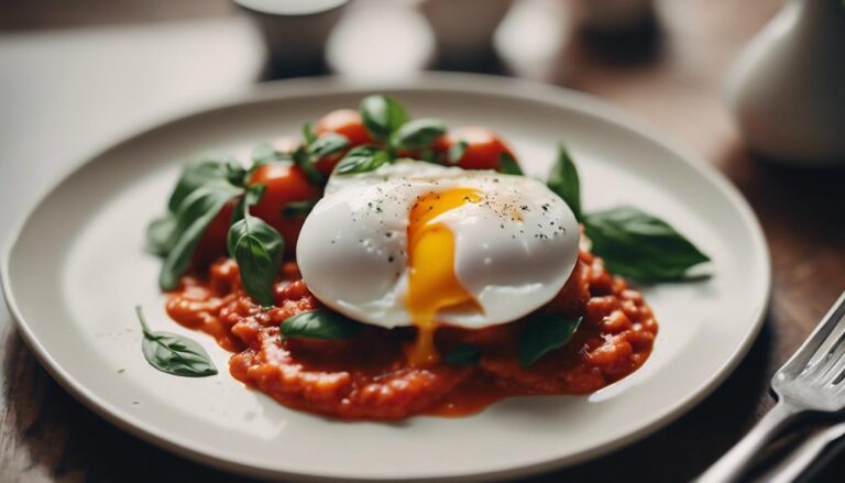 Ovo Vegetarianism Tomato Basil Poached Eggs