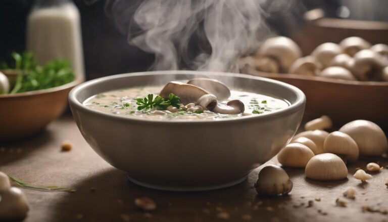 Sous Vide Barley and Mushroom Soup