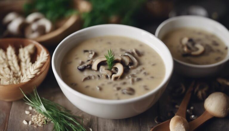 Sous Vide Barley and Mushroom Soup