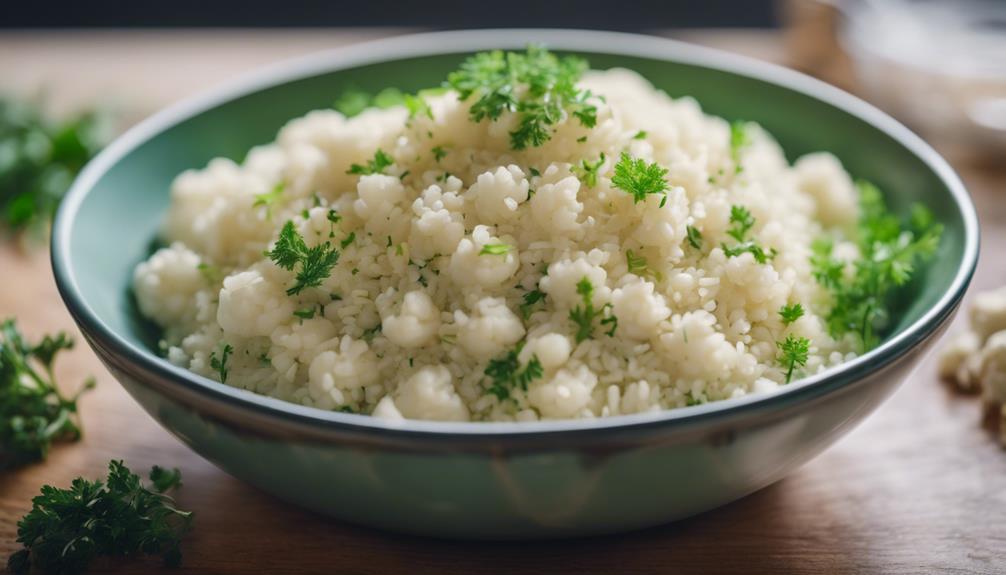 cooking cauliflower rice precisely