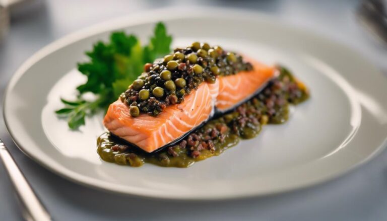 Sous Vide Salmon With Olive Tapenade