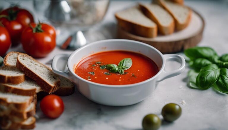 Sous Vide Tomato and Basil Soup, Mediterranean Style