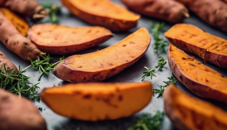 Sous Vide Sweet Potato Wedges With Thyme