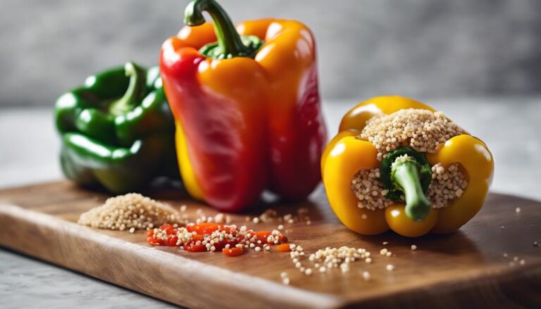 Sous Vide Quinoa Stuffed Bell Peppers