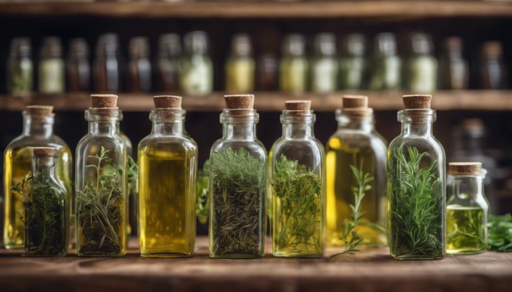 crafting homemade herb oils