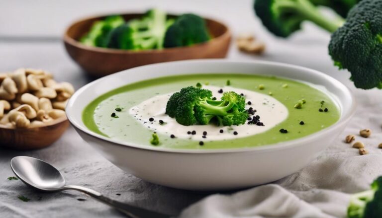 Sous Vide Cream of Broccoli Soup With Cashew Cream