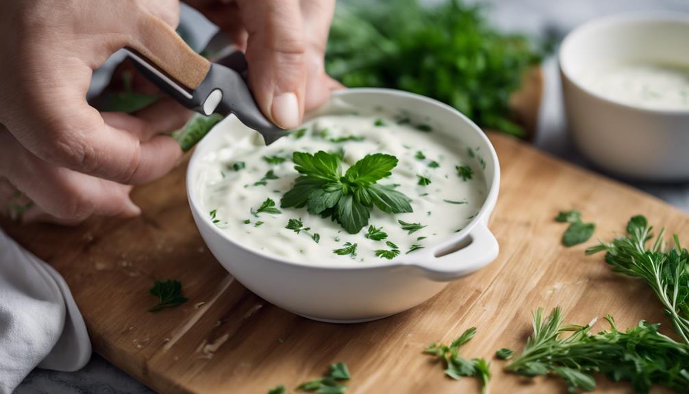 creamy homemade yogurt dip