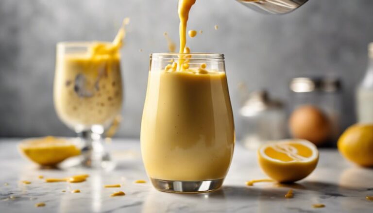 Sous Vide Egg Yolk Smoothie With Heavy Cream