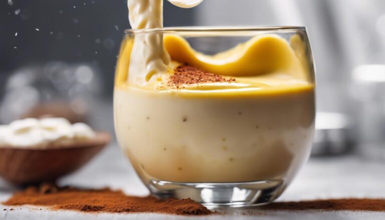 Sous Vide Egg Yolk Smoothie With Heavy Cream