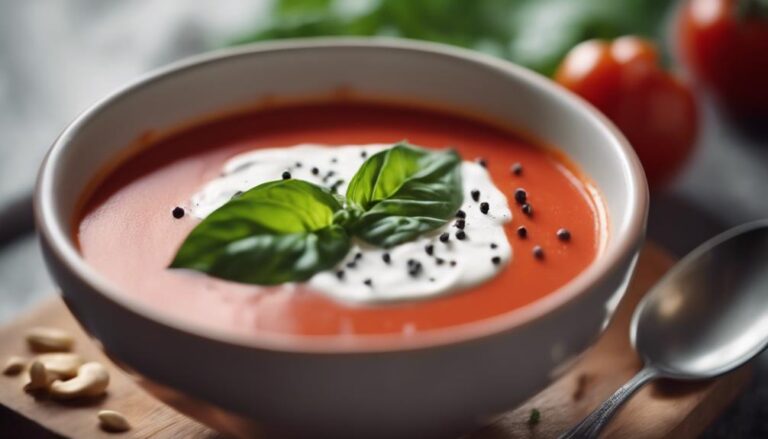 Sous Vide Tomato Basil Soup With Cashew Cream