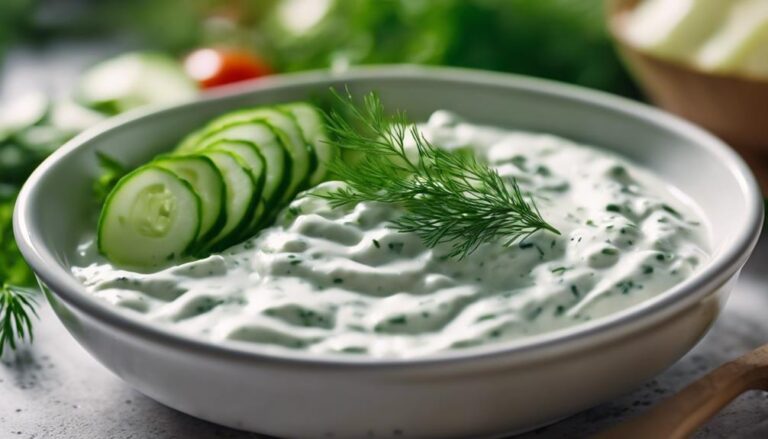 Sous Vide Greek Yogurt Dip With Fresh Dill and Cucumbers