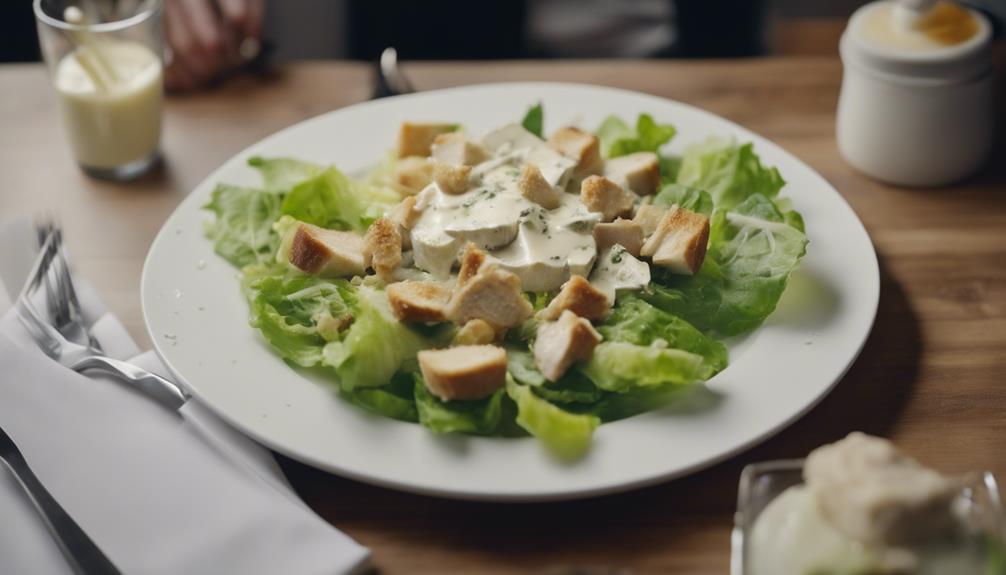 creation of caesar salad