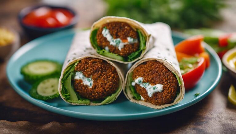 Sous Vide Whole Wheat Falafel Wraps With Tzatziki