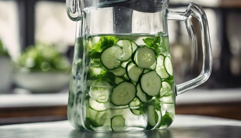 Sous Vide Infused Water With Cucumber and Mint