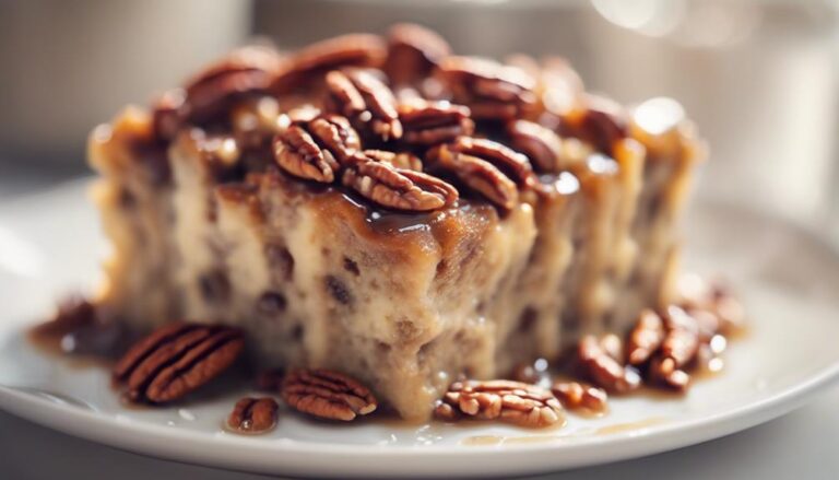 Sous Vide Banana Bread Pudding With Pecans