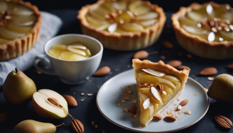 Elegant Sous Vide Pear Tart With Frangipane