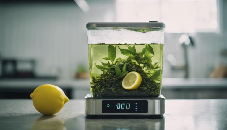 Sous Vide Green Tea With Mint and Lemon