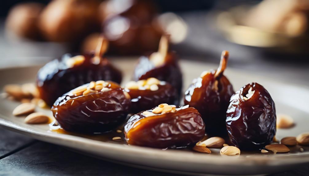 delicious almond stuffed dates sous vide