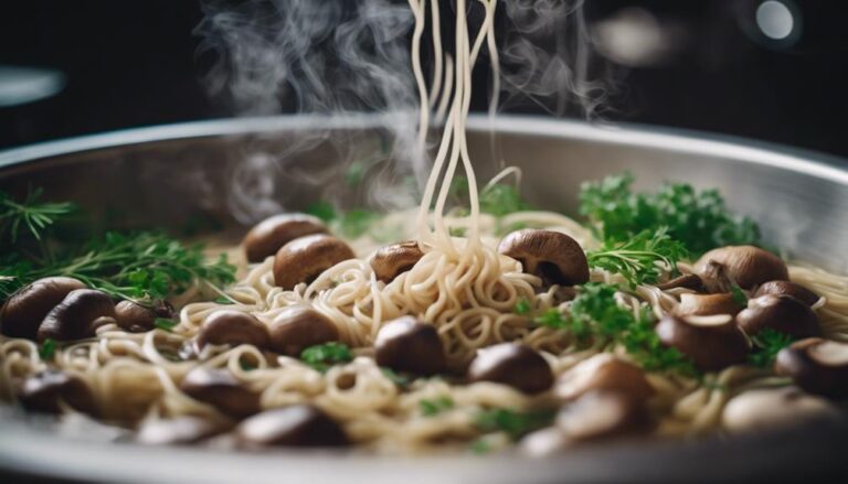 Sous Vide Shiitake and Noodle Broth