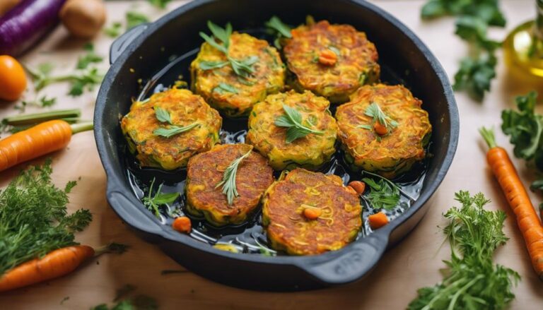 Sous Vide Zucchini and Carrot Fritters