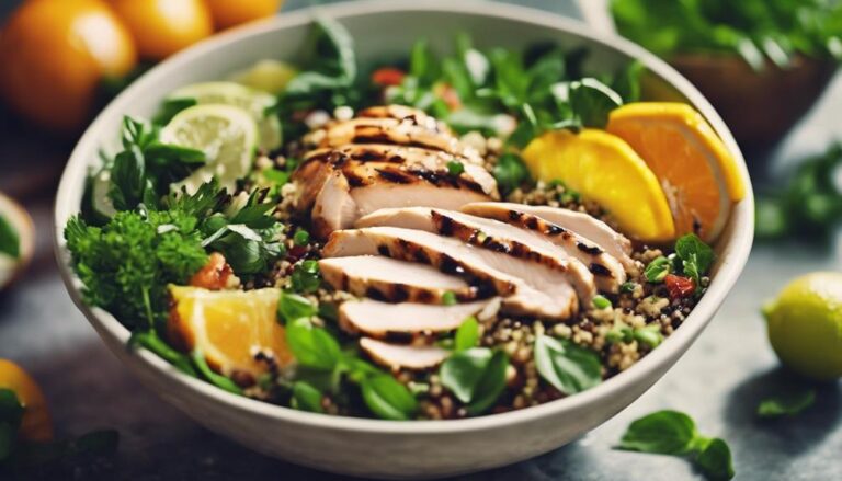 Chicken and Quinoa Salad With Citrus Dressing