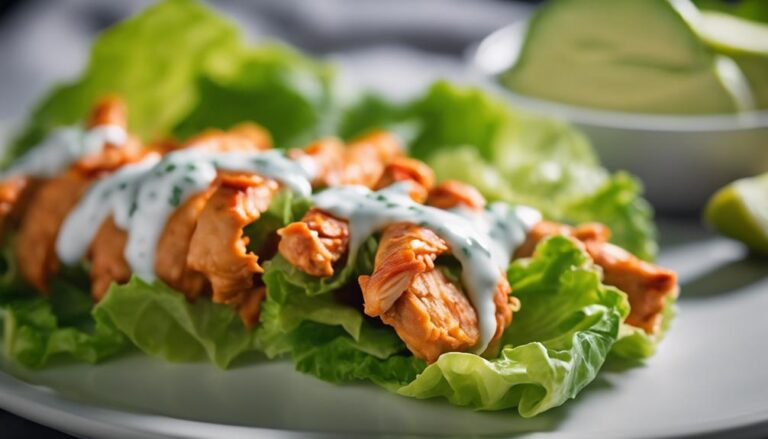 Sous Vide Buffalo Chicken Lettuce Wraps