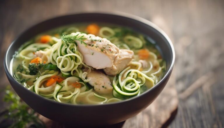 Sous Vide Chicken Zoodle Soup