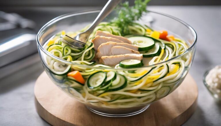 Sous Vide Chicken Zoodle Soup