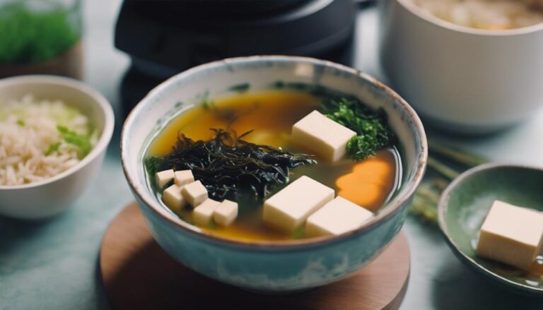 Sous Vide Miso Soup With Seaweed and Tofu