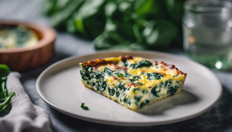 Sous Vide Egg White Spinach Frittata