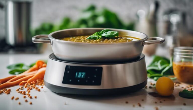 Sous Vide Lentil Soup With Spinach