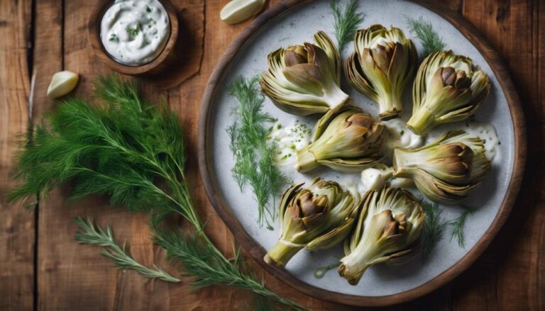 Sous Vide Artichoke Hearts With Tzatziki