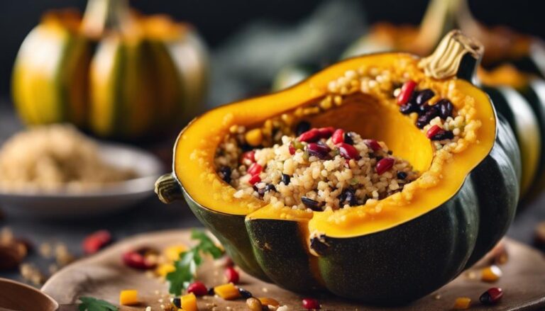 Sous Vide Stuffed Acorn Squash With Quinoa Pilaf