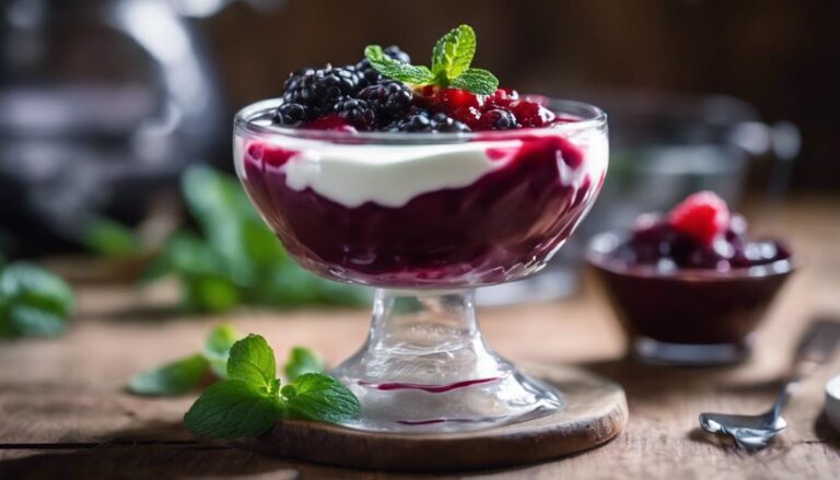 Sous Vide Berry Compote Over Vegan Yogurt