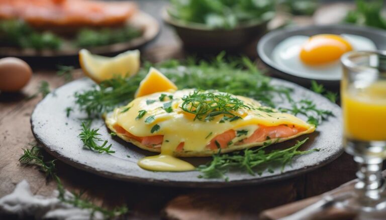 Sous Vide Smoked Salmon Omelette