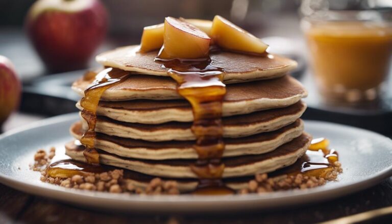 Buckwheat Pancakes With Apple Compote