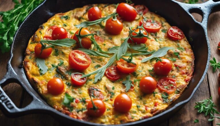 Cherry Tomato and Chicken Frittata