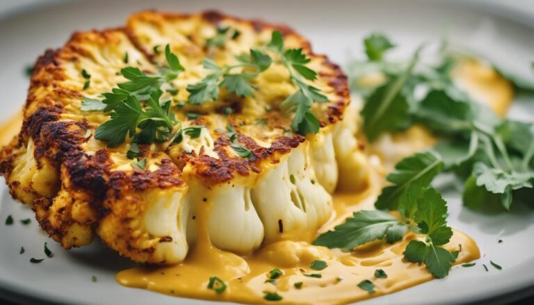 Sous Vide Cauliflower Steak With Curry Sauce